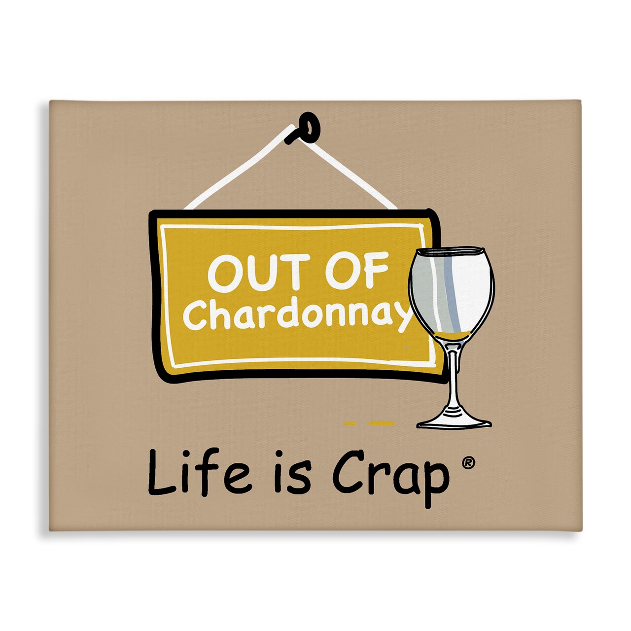 Stupell Industries Out Of Chardonnay Canvas Wall Art Design by LIC